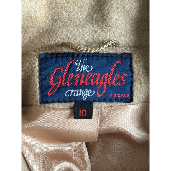 Vintage The Gleneagles Crange of Scotland, cashmere wool long coat size 8-10 - Picture 11 of 12